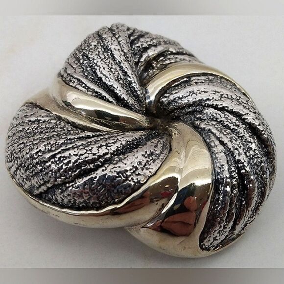 N.S Bar-On Brooch Pendant Gold Tone Silver Vintage Jewelry - Picture 8 of 16